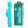 Мятный вибратор-кролик Dejon с ротацией бусин и возвратно-поступательными движениями - 22,6 см. - Baile купить в Йошкар-Оле с доставкой в Orgasmix.ru Мятный вибратор-кролик Dejon с ротацией бусин и возвратно-поступательными движениями - 22,6 см. - Baile