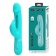 Аквамариновый вибратор-кролик с функцией фингеринга Kampas - 23,2 см. - Baile купить в Йошкар-Оле с доставкой в Orgasmix.ru Аквамариновый вибратор-кролик с функцией фингеринга Kampas - 23,2 см. - Baile