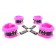 Набор фиксаторов краб с розовым мехом BDSM Light - БДСМ Арсенал - купить с доставкой в Йошкар-Оле