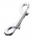Серебристый двухсторонний карабин TOYFA Metal - ToyFa - купить с доставкой в Йошкар-Оле Серебристый двухсторонний карабин TOYFA Metal - ToyFa - купить с доставкой в Йошкар-Оле